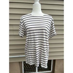 Bonobos women striped tshirt linen and cotton size M